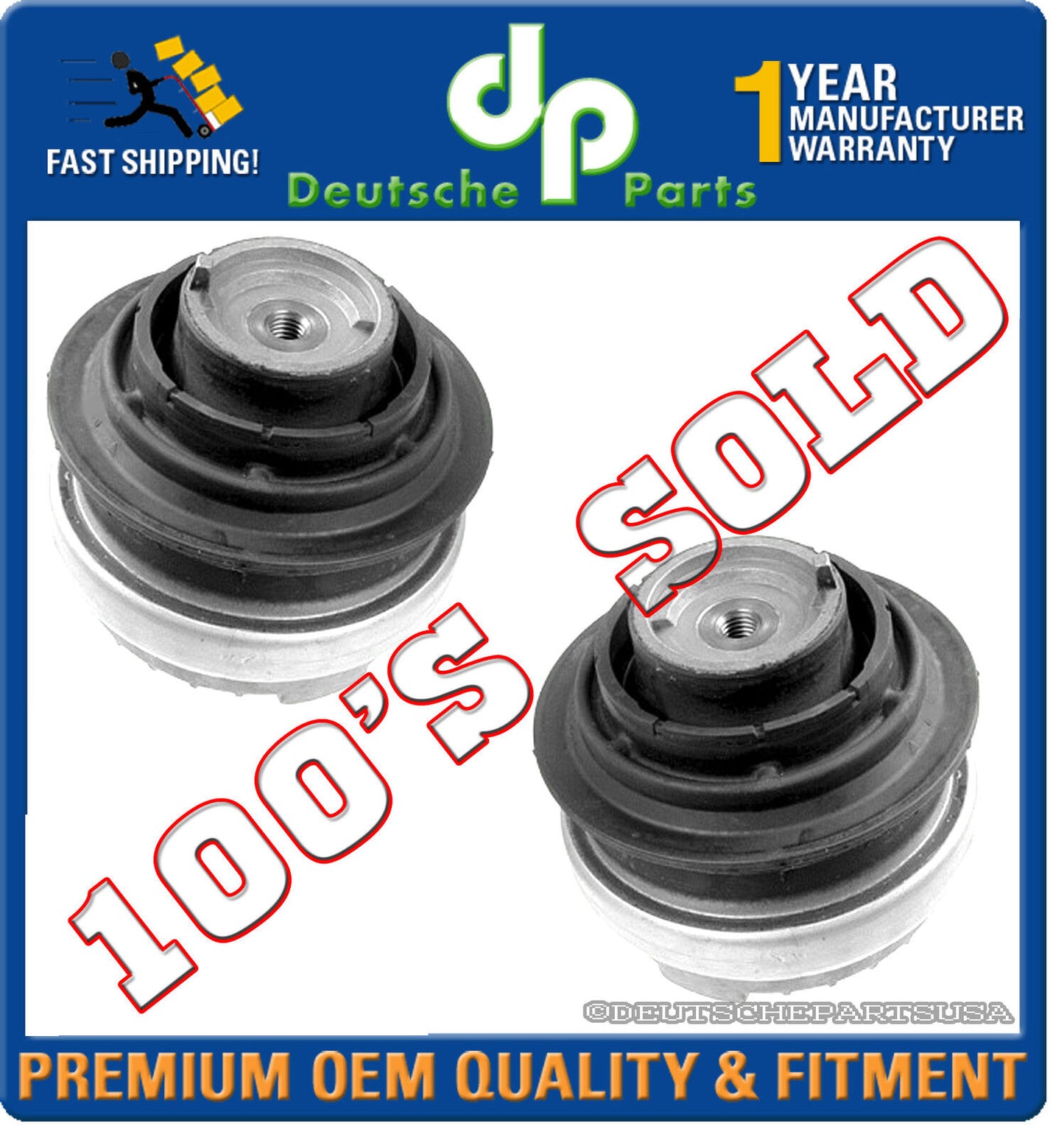 Mercedes W220 S500 S430 HYDRAULIC Engine Motor Mount Mounts L+R 2202400617 SET 2