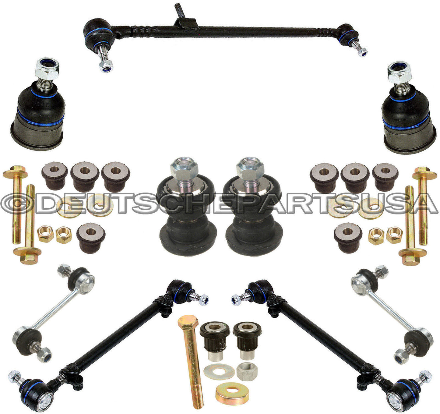 MERCEDES W115 230 250 220 280 SWAY BAR DRAG LINK TIE ROD BALL JOINT BUSHING KIT