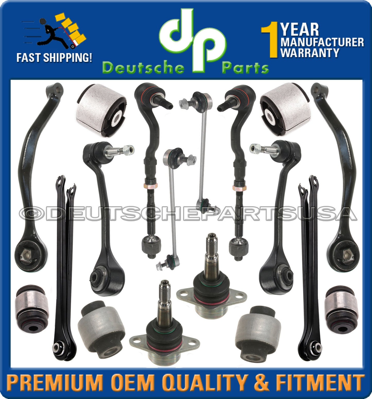 CONTROL THRUST TENSION ARMS BALL JOINT TIE ROD END SUSPENSION for BMW X3 E83 18