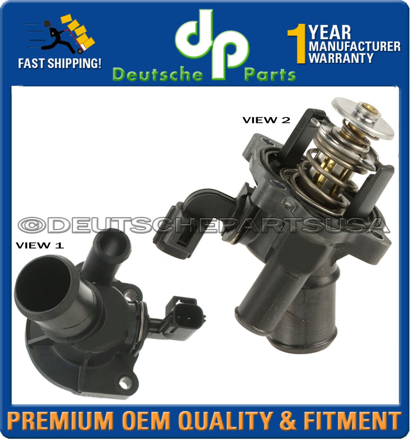 FORD FOCUS RANGER 2.3 2.0 ENGINE THERMOSTAT ASSEMBLY & HOUSING COVER 1S7Z8575-AG