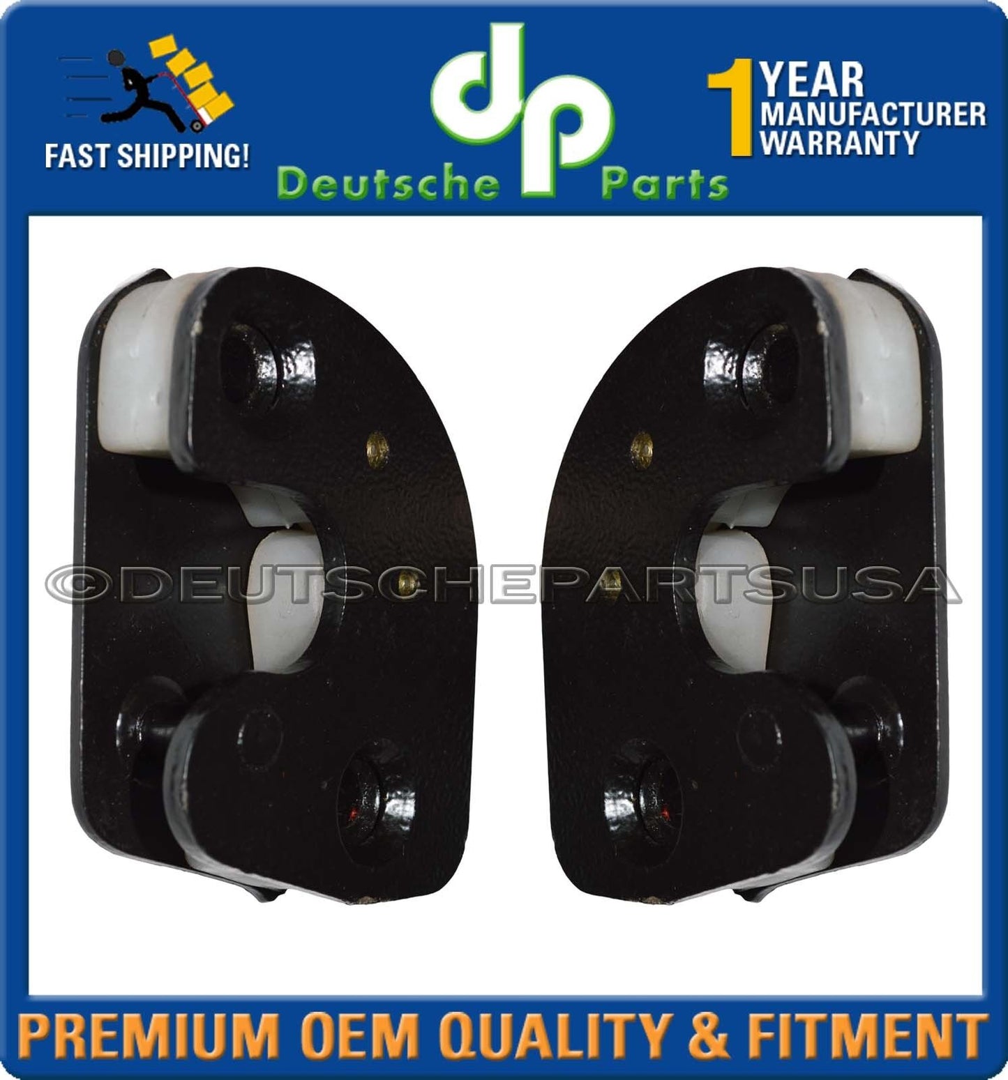 PORSCHE 911 912 930 DOOR STRIKER STRIKE PLATE PLATES 1969-1998 LEFT + RIGHT SET