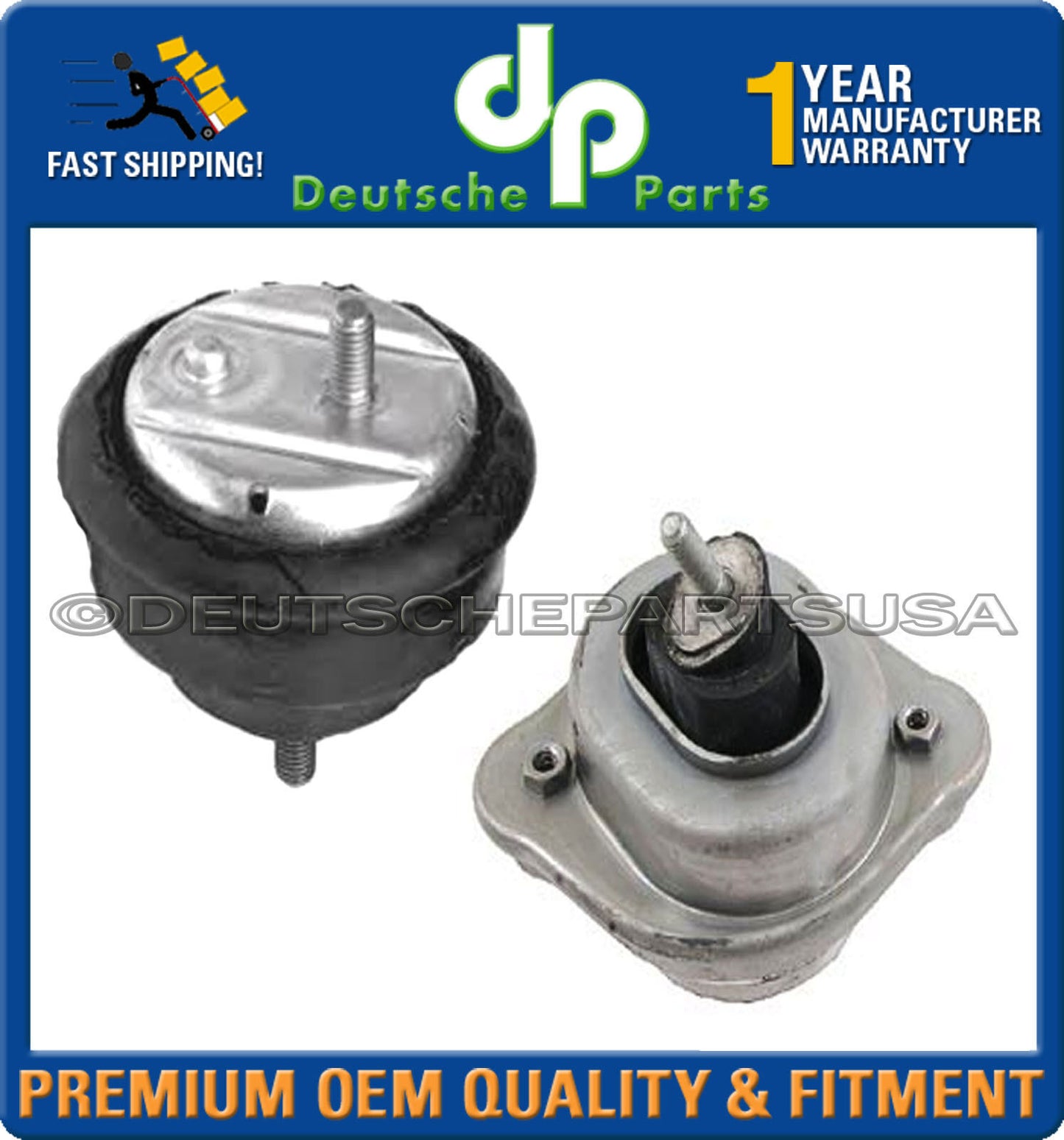 HYDRAULIC OIL FILLED Engine Motor Mount Mounts for BMW E46 325Xi 330Xi SET 2