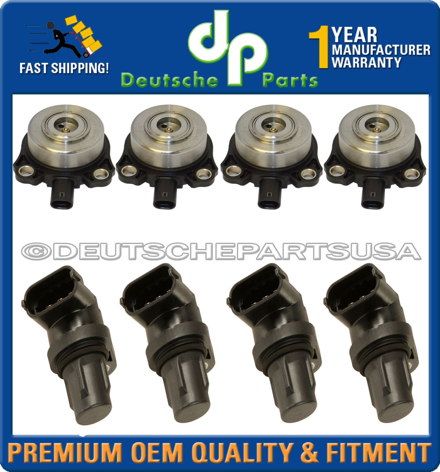 Mercedes W203 Camshaft Position Sensors Adjuster Magnets w/ Wiring Harness Set12