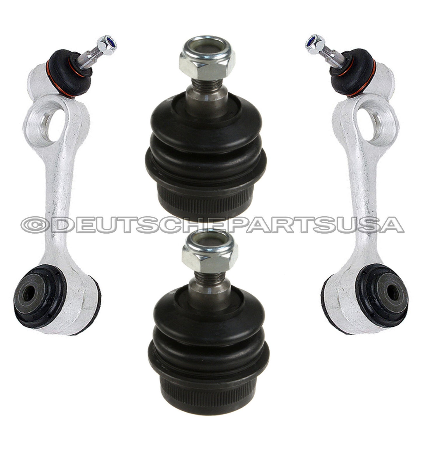 Mercedes W123 300D 240D UPPER + LOWER Control Arm Arms Ball Joint Joints Set 4