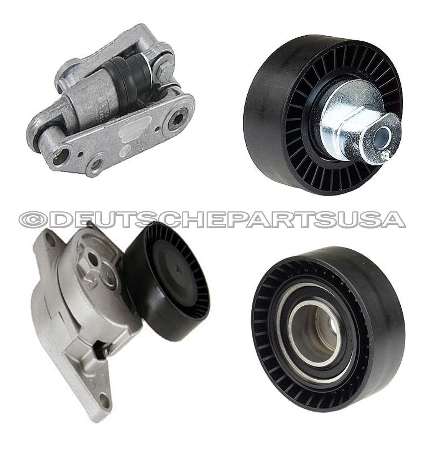 Hydraulic Drive Belt A/C Tensioner Shock Pulleys for BMW E36 E46 Z3 Z4 X5 SET 4