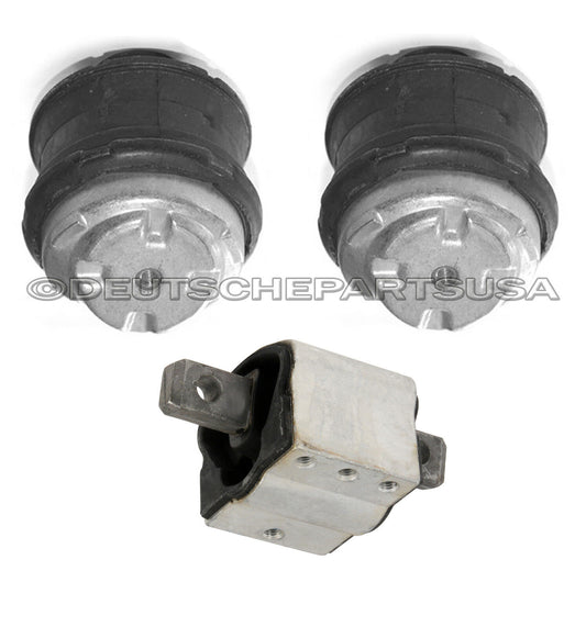 MERCEDES W210 E300 E 300 ENGINE MOTOR TRANSMISSION MOUNT MOUNTS SET 1998 99