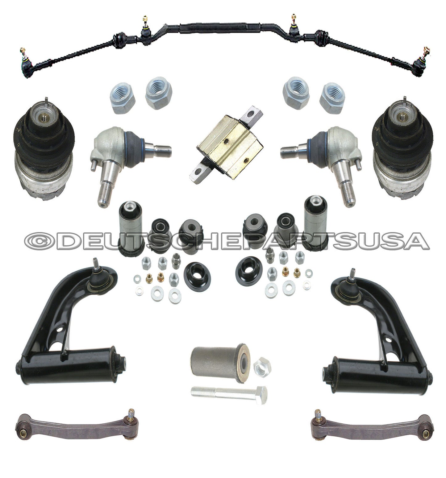Mercedes W208 CLK Control Arm Ball Joint Tie Rod Sway Bar Link Engine Mount Kit