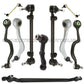 Front Control Arm Arms Tie Rods Idler Assembly 10 for BMW E34 525i iT 530i 535i