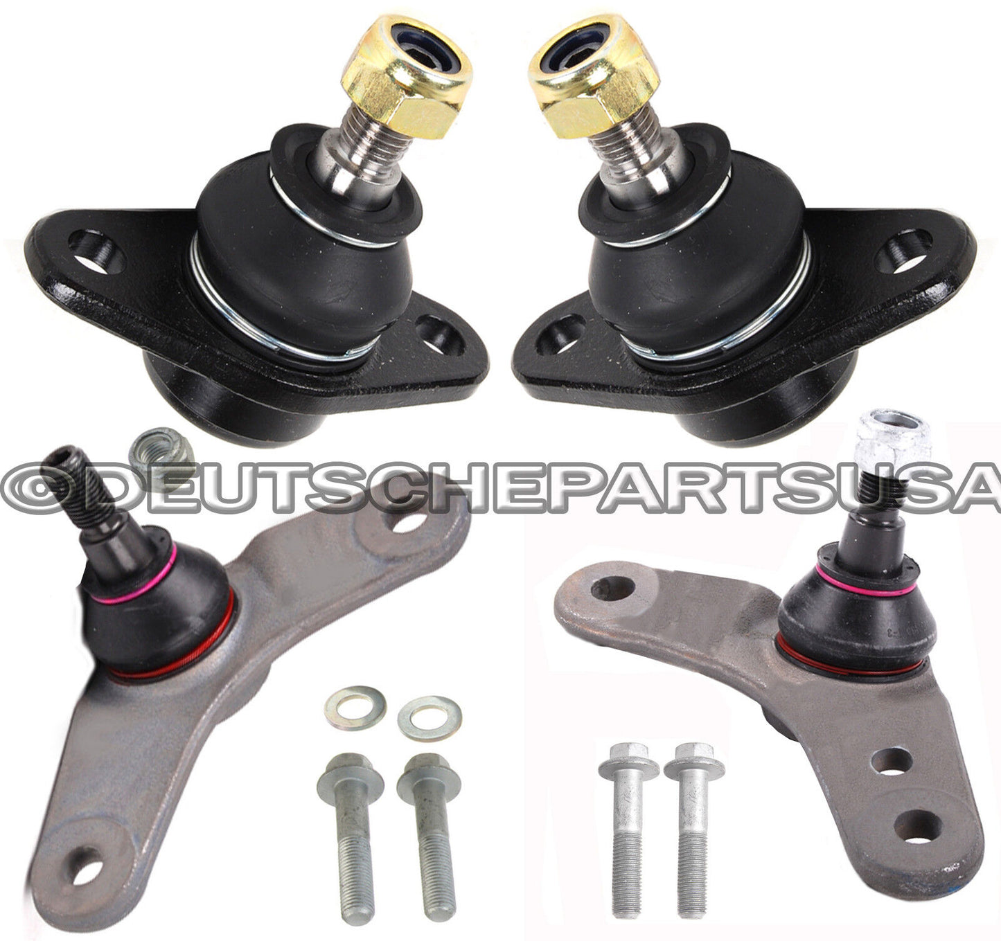 FRONT INNER + OUTER LEFT + RIGHT BALL JOINT JOINTS for MINI COOPER & S SET of 4