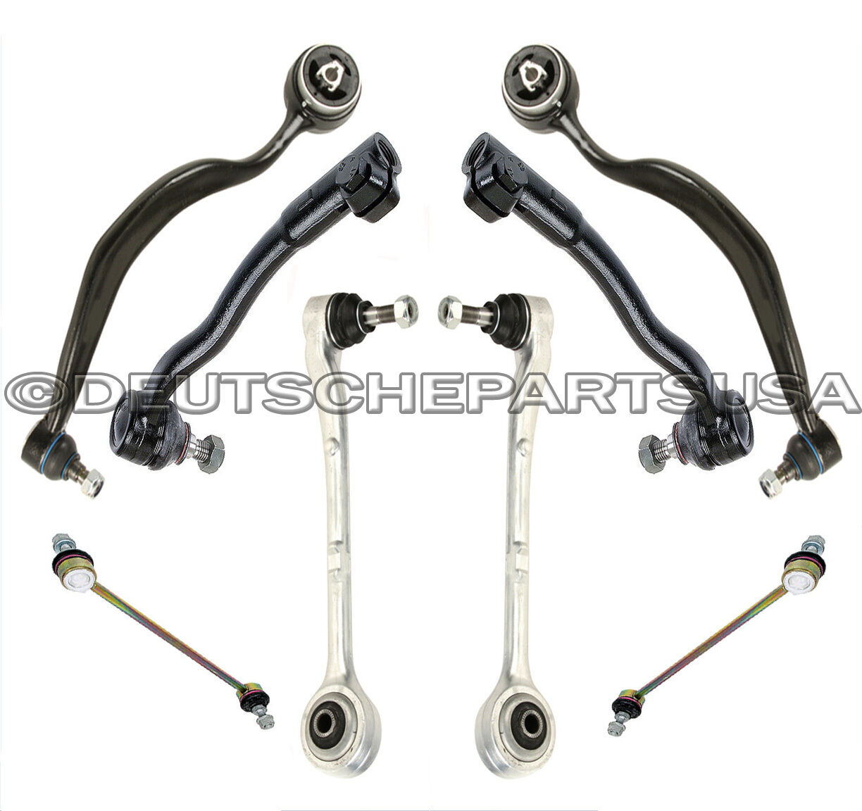HD Control Arm Arms Ball Joint Sway Bar Tie Rod Kit 8 for BMW E38 740i 740iL 750