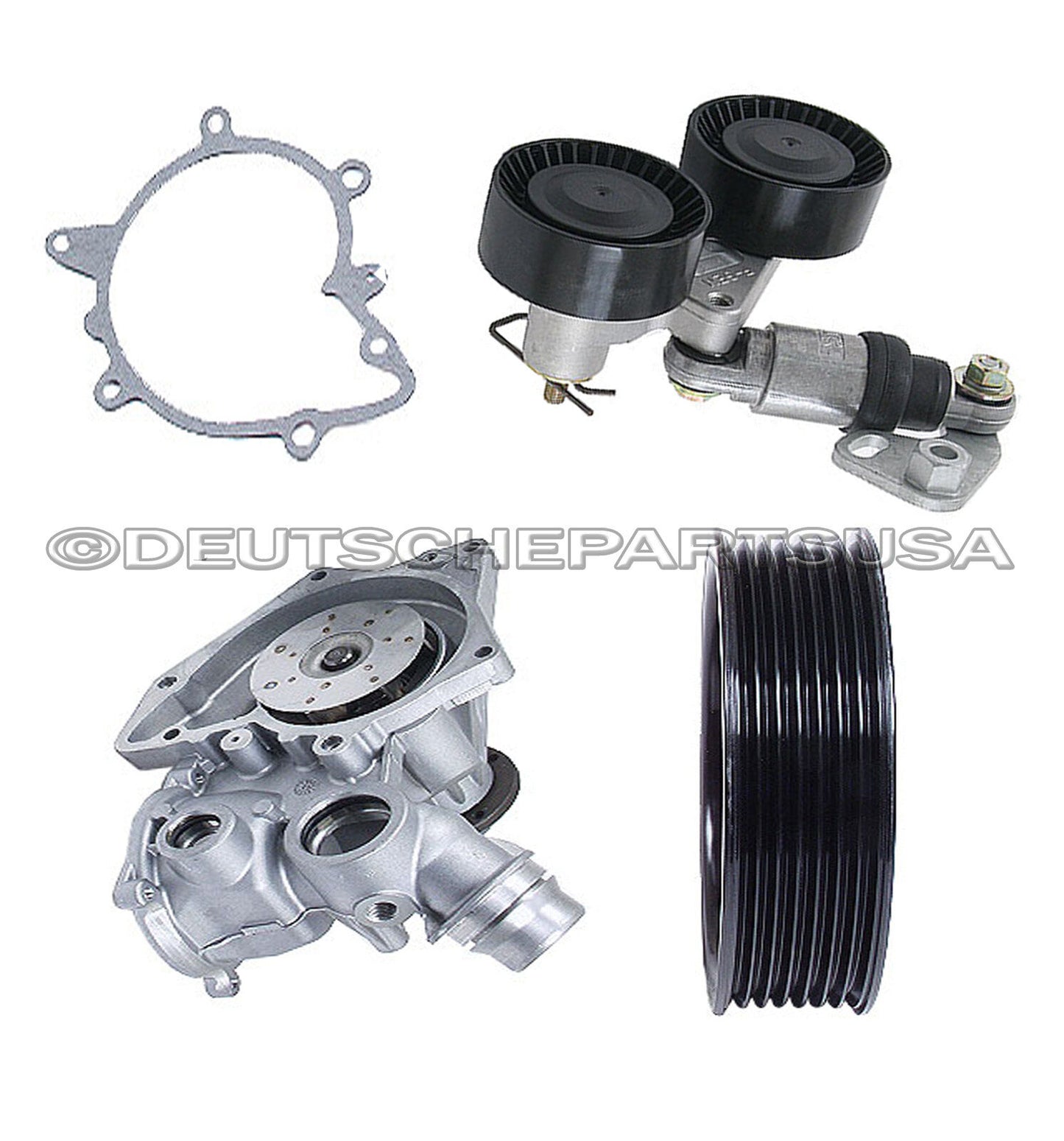 WATER PUMP ACC BELT TENSIONER PULLEY PULLEYS 3 for BMW 540i 740i 740il X5 4.4i