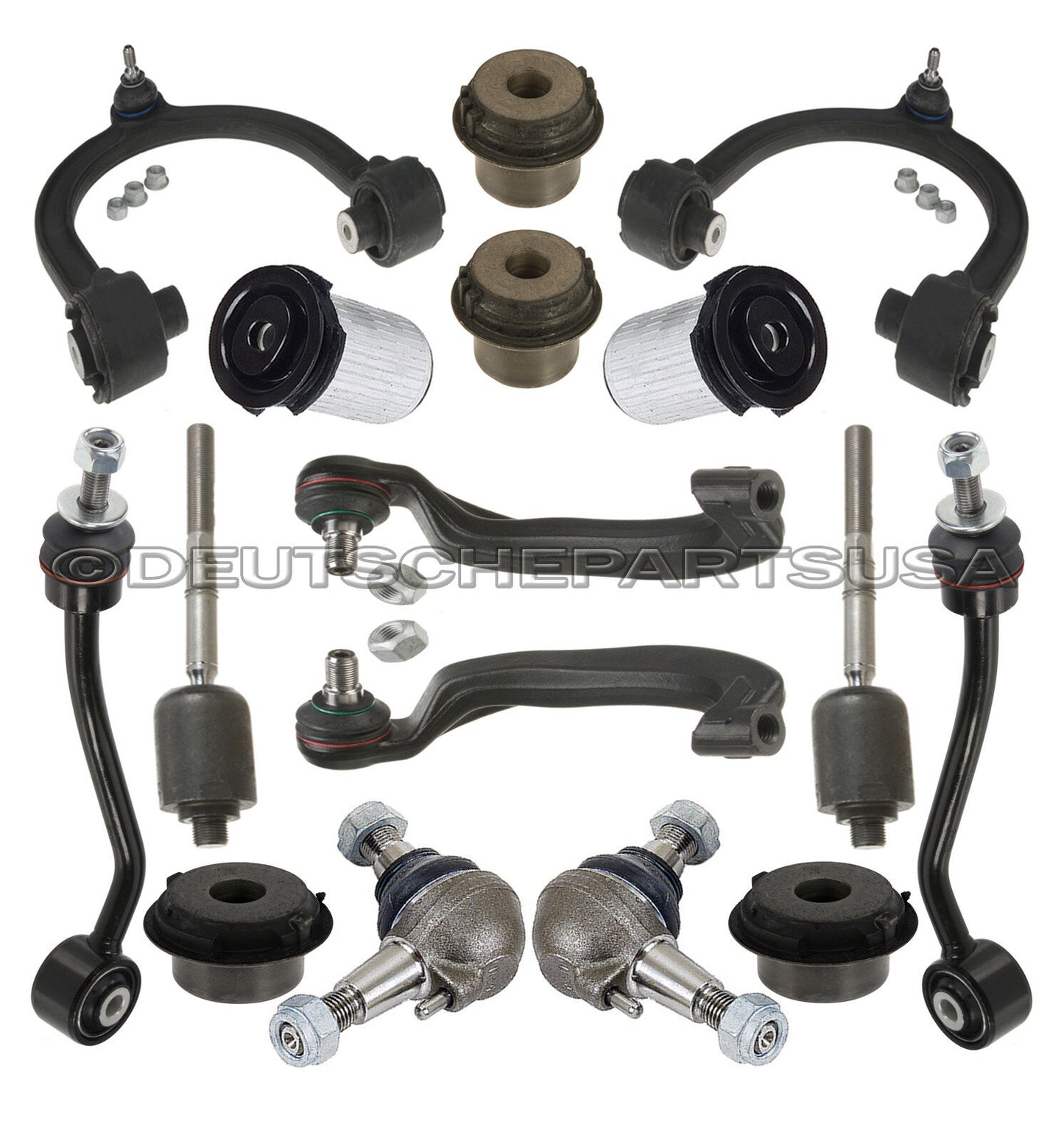 Mercedes W220 S500 4MATIC Control Thrust Arms Ball Joint Tie Rod SUSPENSION Kit
