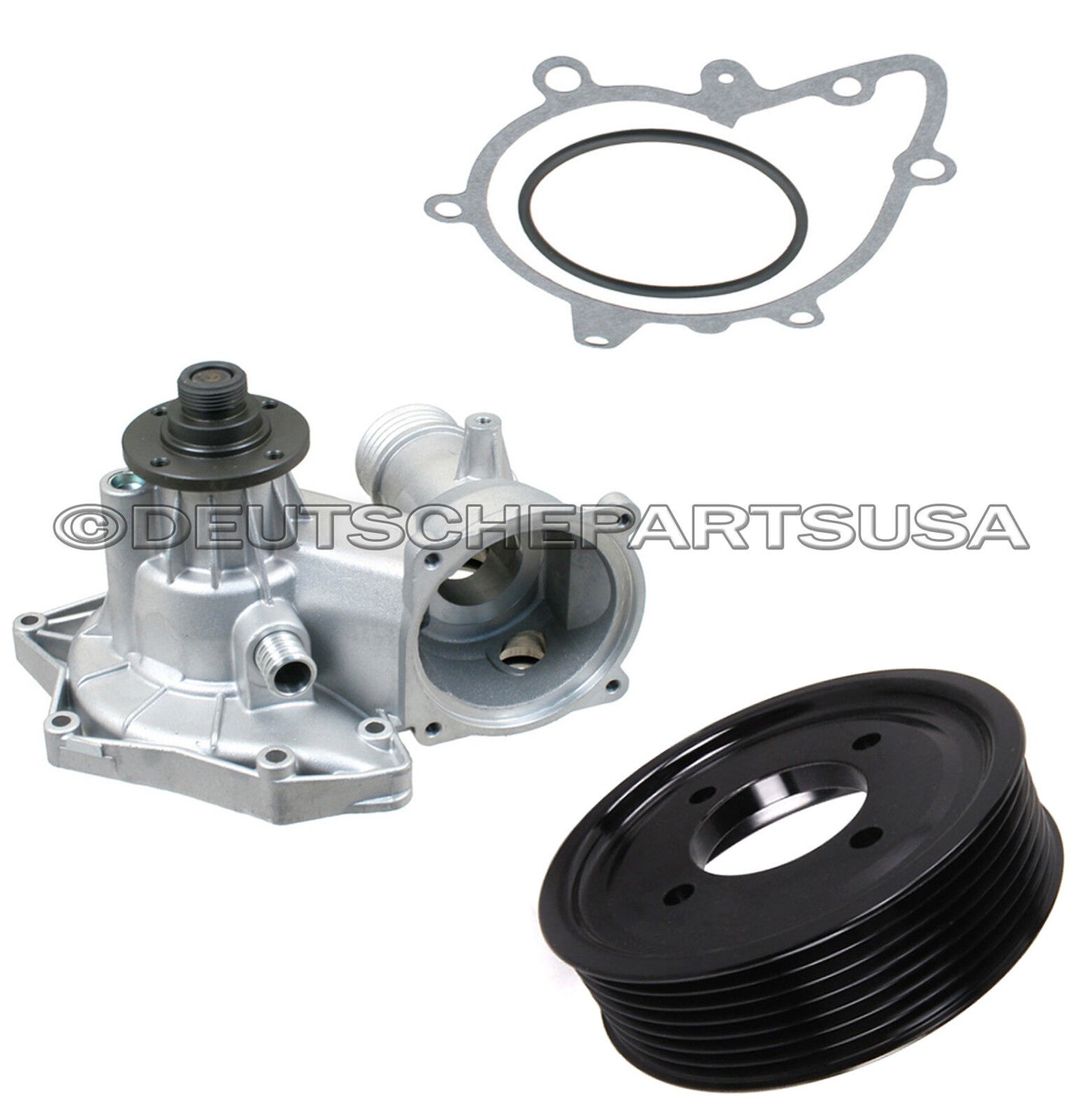 WATER PUMP W/ METAL IMPELLER + GASKET + ALUMINIUM PULLEY for BMW E38 E31 740i
