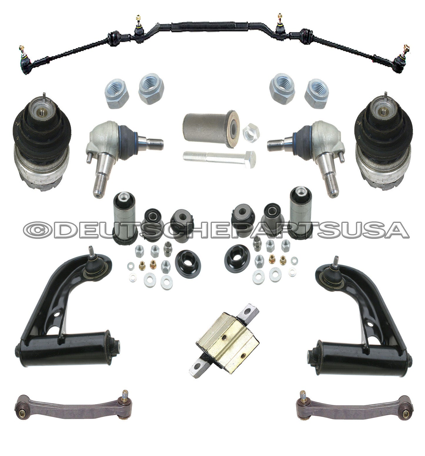 Mercedes W208 CLK Control Arm Ball Joint Tie Rod Sway Bar Link Engine Mount Kit