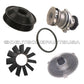 WATER PUMP PULLEY FAN BLADE CLUTCH KIT for BMW E39 520i 523i 97 98 99 2000 01 02