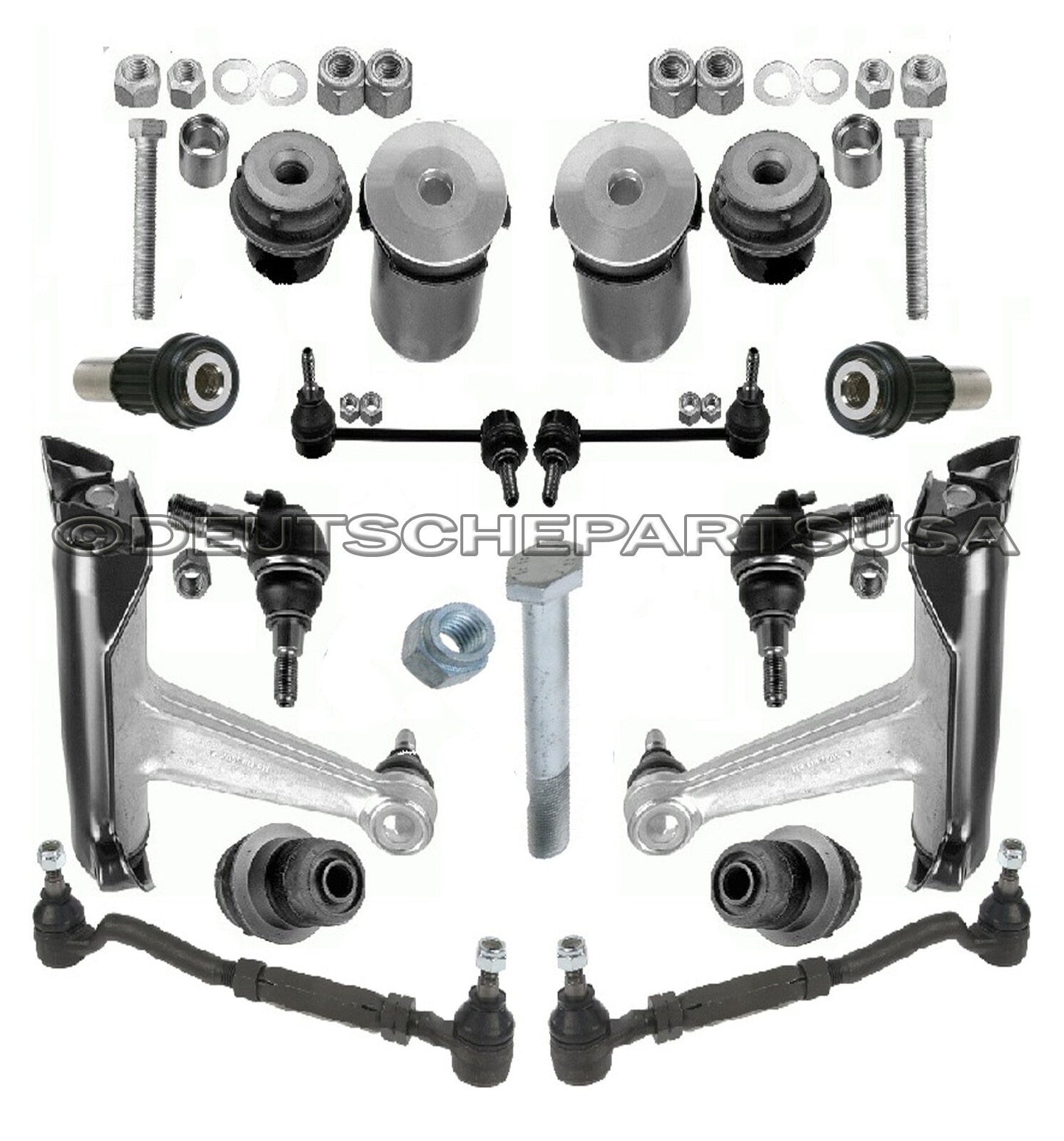 MERCEDES W140 S320 S420 S500 CONTROL ARMS BALL JOINTS TIE CENTER DRAG LINK KIT