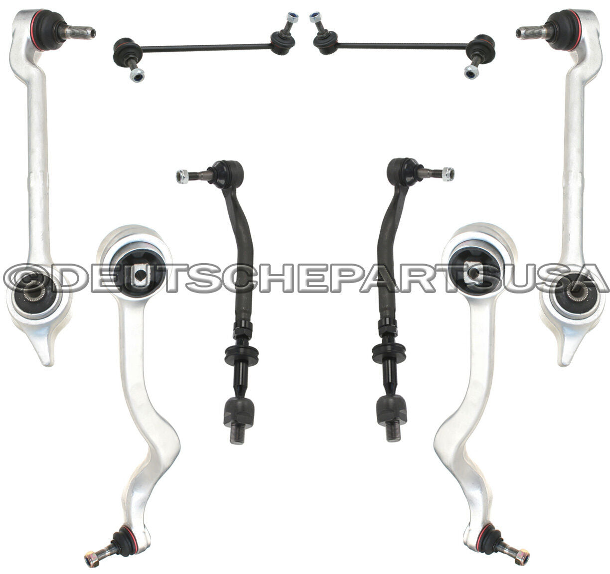 Front Control Arm Arms Ball Joint Joints Tie Rod Rods BMW E39 SUSPENSION Kit 8