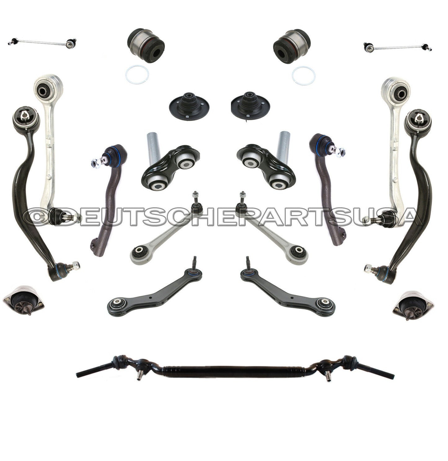 FRONT REAR CONTROL ARM ARMS BALL JOINT ENGINE STRUT MOUNT TIE ROD 24 for BMW E38