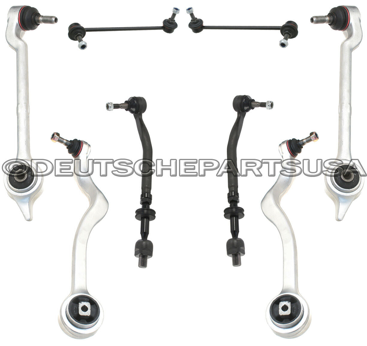 Front Control Arm Arms Ball Joint Joints Tie Rod Rods BMW E39 SUSPENSION Kit 8