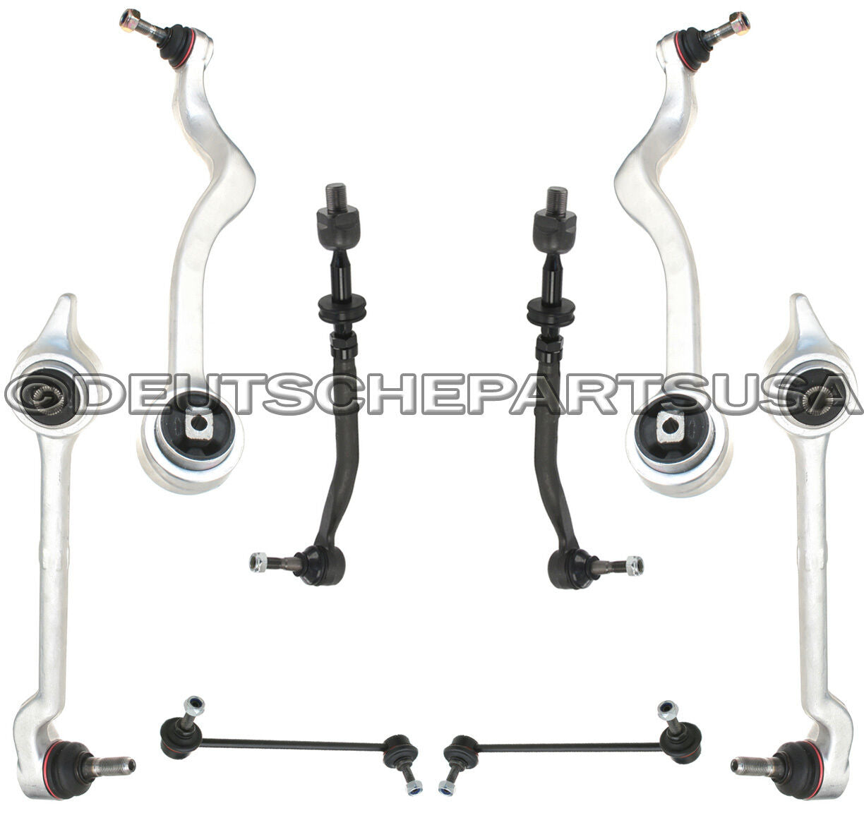 Front Control Arm Arms Ball Joint Joints Tie Rod Rods BMW E39 SUSPENSION Kit 8