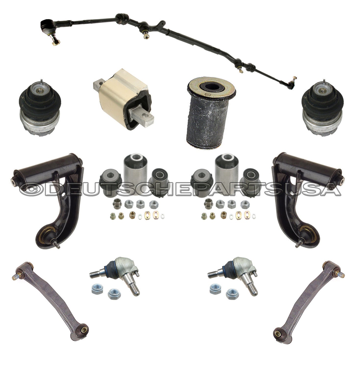 Mercedes W202 C220 C230 C280 Control Arm Arms Ball Joint Tie Rod Suspension Kit