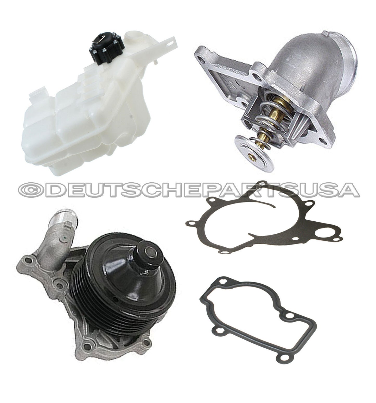 Porsche 996 911 ENGINE WATER PUMP + THERMOSTAT 180ºF + COOLANT EXPANSION TANK 5