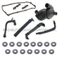 CRANKCASE VENT VALVE + BREATHER HOSE KIT VALVE COVER GASKET for BMW E46 320 325i