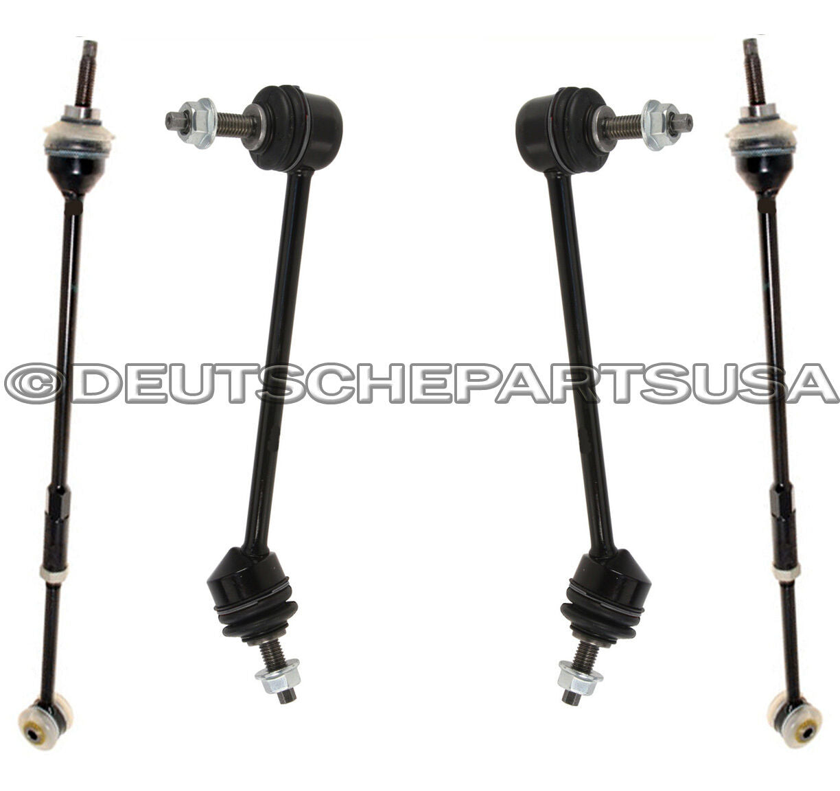 JAGUAR S-TYPE REAR SWAY STABILIZER BAR TORQUE TOE TIE ROD LINKS 1999-2002 SET 4