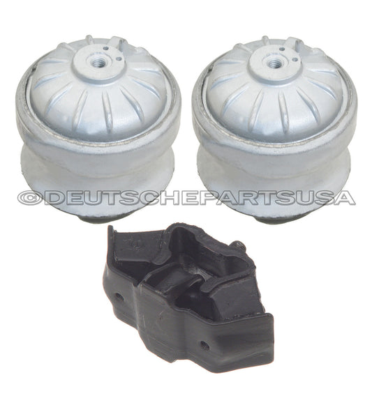 MERCEDES W201 190E ENGINE MOTOR + TRANSMISSION MOUNT MOUNTS SET 3