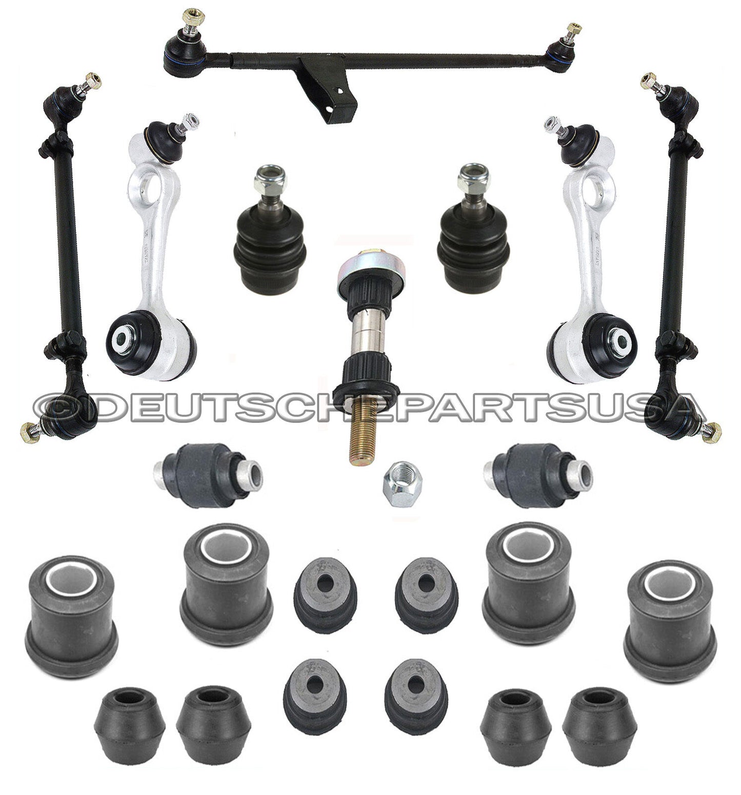 Mercedes W126 560SEL 420SEL Control Arm Ball Joint Bushing Tie Rod Assembly KIT