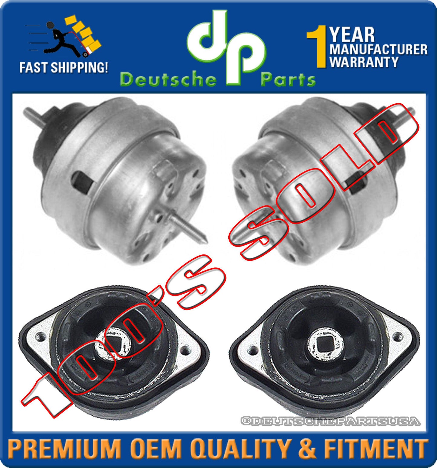 VW PASSAT 2.8 V6 ENGINE / MOTOR TRANSMISSION MOUNT L & R AUTOMATIC TRANSMISSION