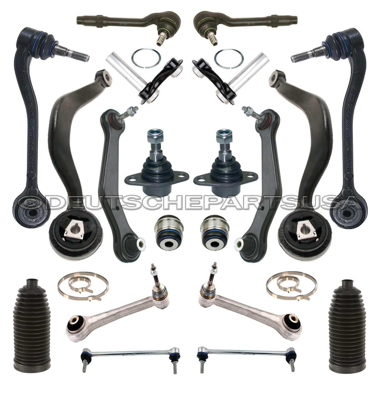 Front Rear Control Arm Arms Ball Joint Joints Tie Rod SUSPENSION KIT for BMW X5