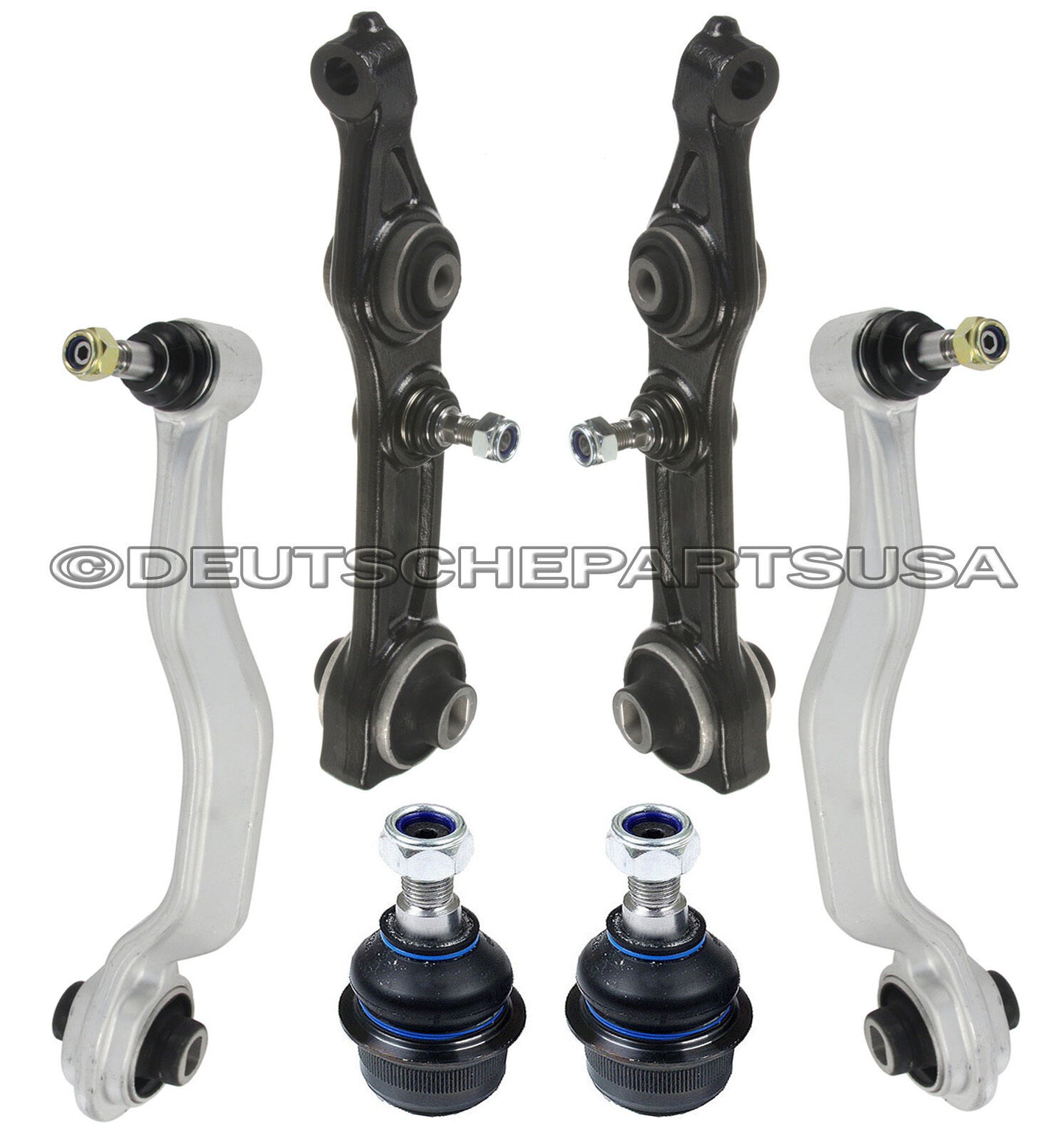 Mercedes W211 E350 Front Left Right Lower Thrust Control Arm Arms Ball Joints 6