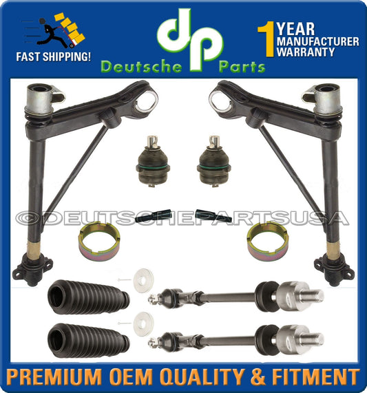 PORSCHE 911 Lower Control Arm Arms Ball Joint Joints Tie Rod Boot NUT PIN 14 pc