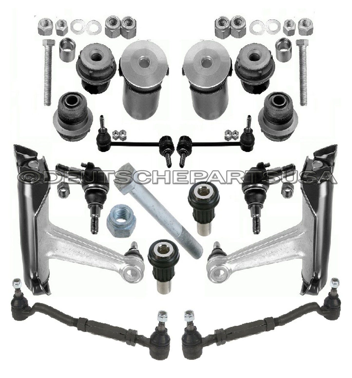 MERCEDES W140 S320 S420 S500 CONTROL ARMS BALL JOINTS TIE CENTER DRAG LINK KIT