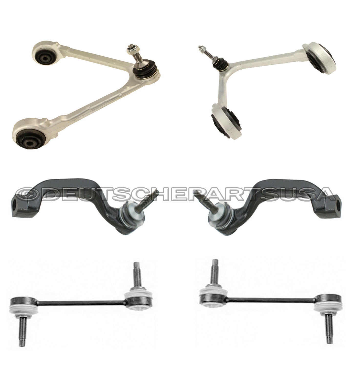 LINCOLN LS Front Upper Control Arm Ball Joint + Tie Rod Sway Bar Links SET 6