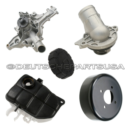 MERCEDES W203 W209 EXPANSION TANK CAP WATER PUMP PULLEY THERMOSTAT ASSEMBLY