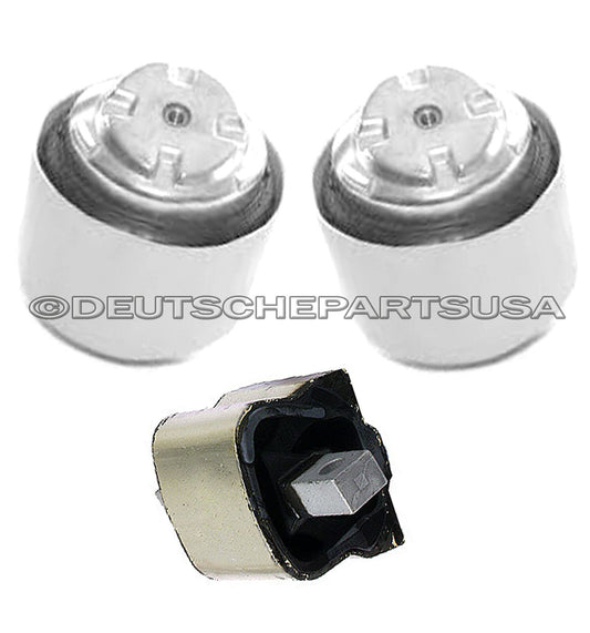 Mercedes W203 C230 Engine Transmission Mounts 2 x 2032402017 + 2122400418 SET 3