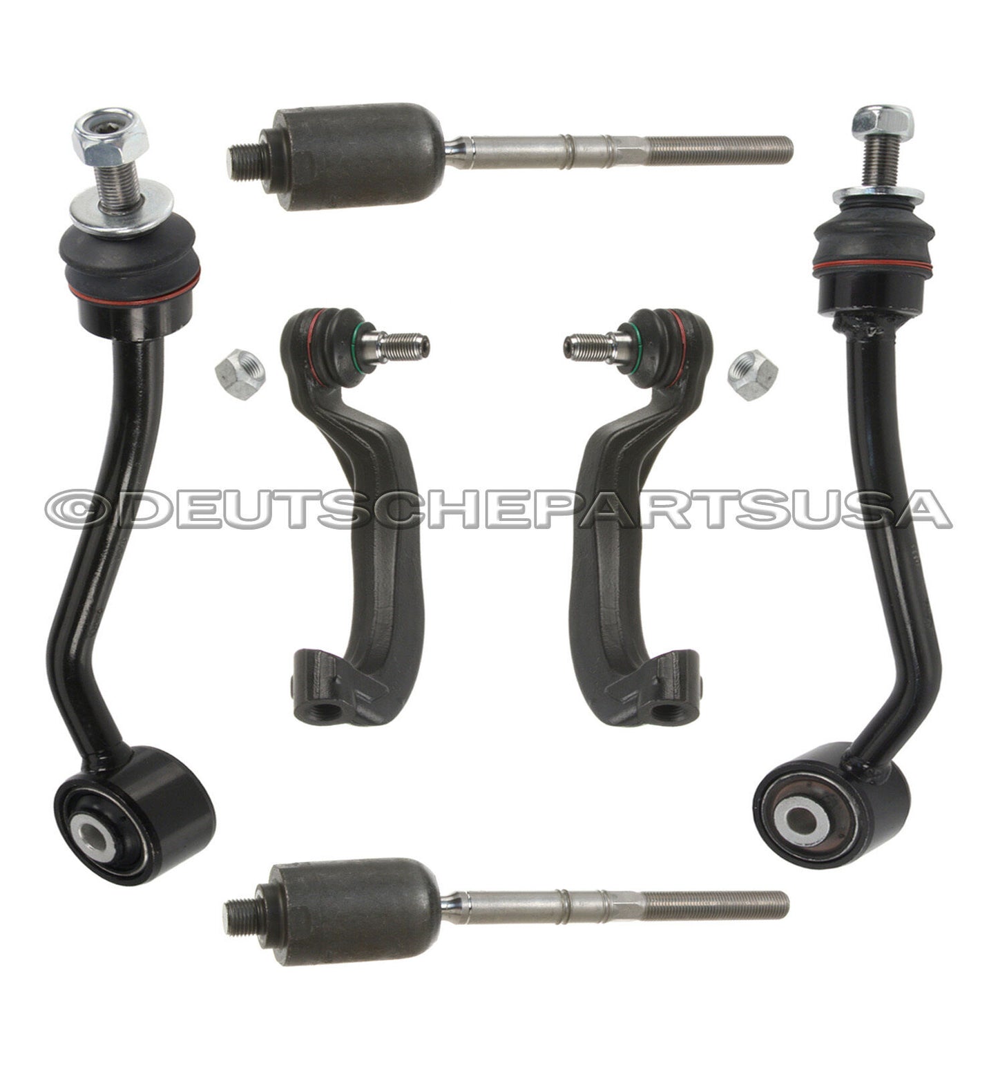 MERCEDES W220 4MATIC INNER OUTER STEERING TIE ROD RODS SWAY BAR LINK LINKS KIT 8
