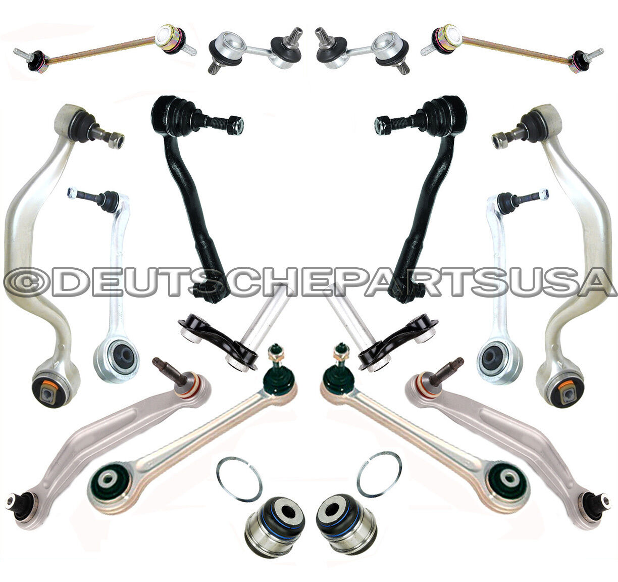 Control Arm BALL JOINT Tie Rod SUSPENSION KIT 21 pc for BMW E39 535i 1995-2003