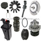 WATER PUMP PULLEY FAN CLUTCH BLADE EXPANSION TANK OIL THERMOSTAT for BMW E53 X5