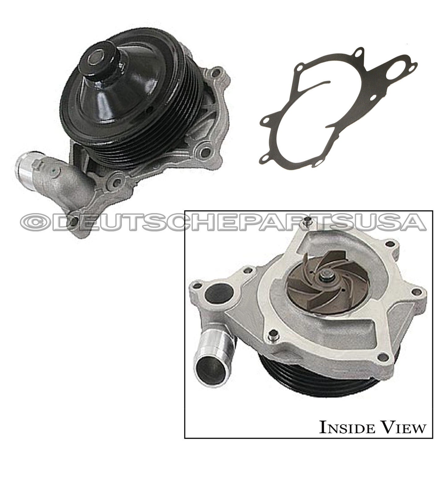 Porsche 986 BOXSTER 2.5 2.7 Water Pump METAL IMPELLER + GASKET 1996 99610601156