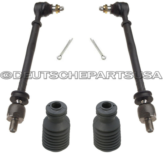 Porsche 928 GT 928S 928GTS 928S4 Steering Tie Rods + Boots 928 347 031 07 Kit 4