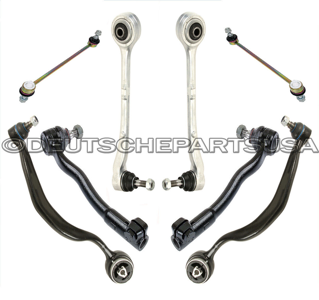HD Control Arm Arms Ball Joint Sway Bar Tie Rod Kit 8 for BMW E38 740i 740iL 750