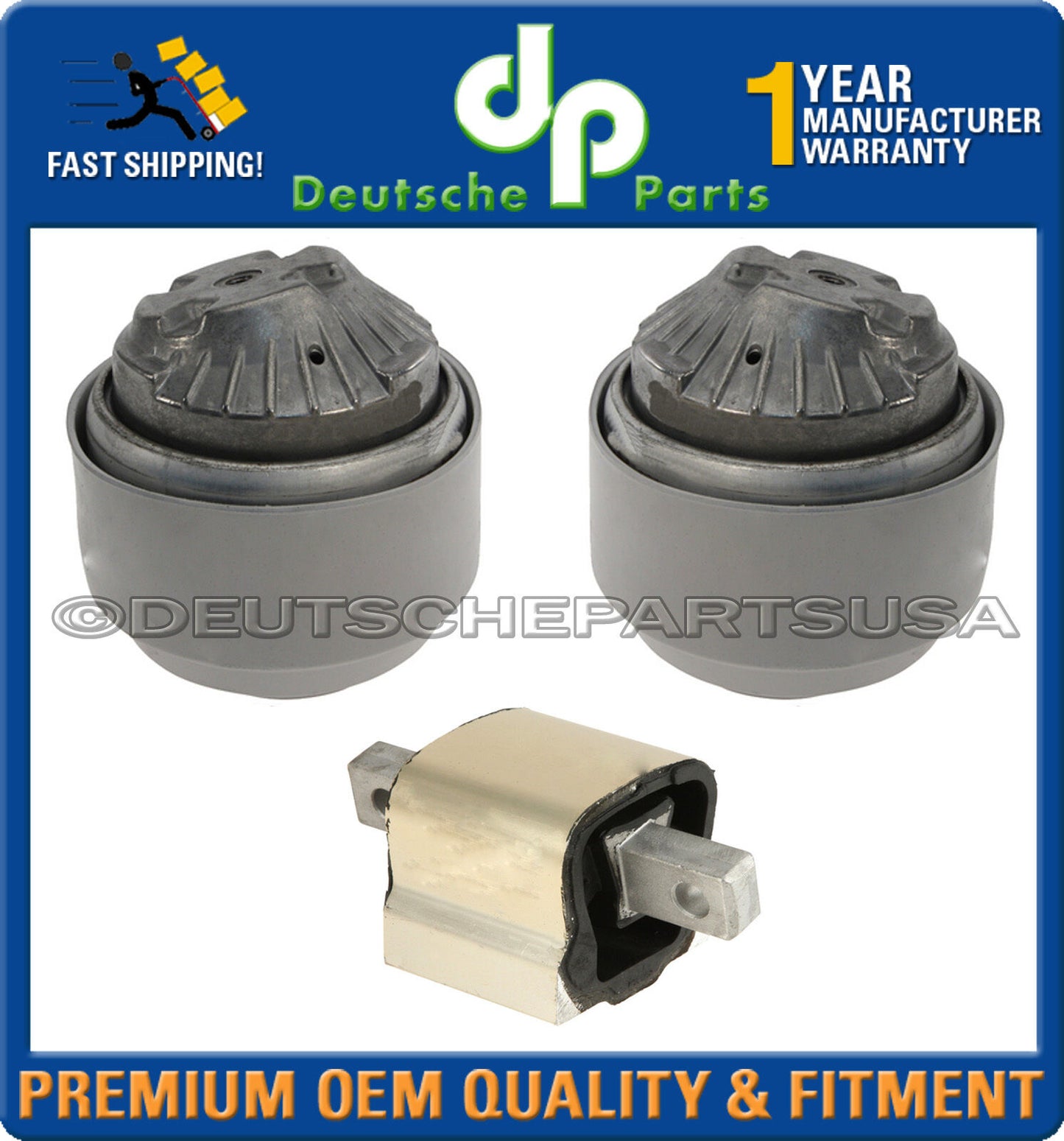 MERCEDES W211 W209 W203 HYDRAULIC ENGINE MOTOR TRANSMISSION MOUNT MOUNTS SET 3