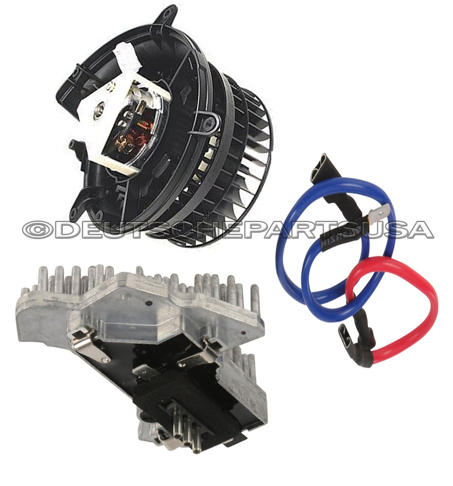 MERCEDES W202 W210 HEATER FAN A/C BLOWER MOTOR REGULATOR RESISTOR UNIT SET
