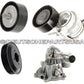 Water Pump + PULLEY + Belt Tensioner + Idler Pulley for BMW E65 E66 X5 V8 SET 5