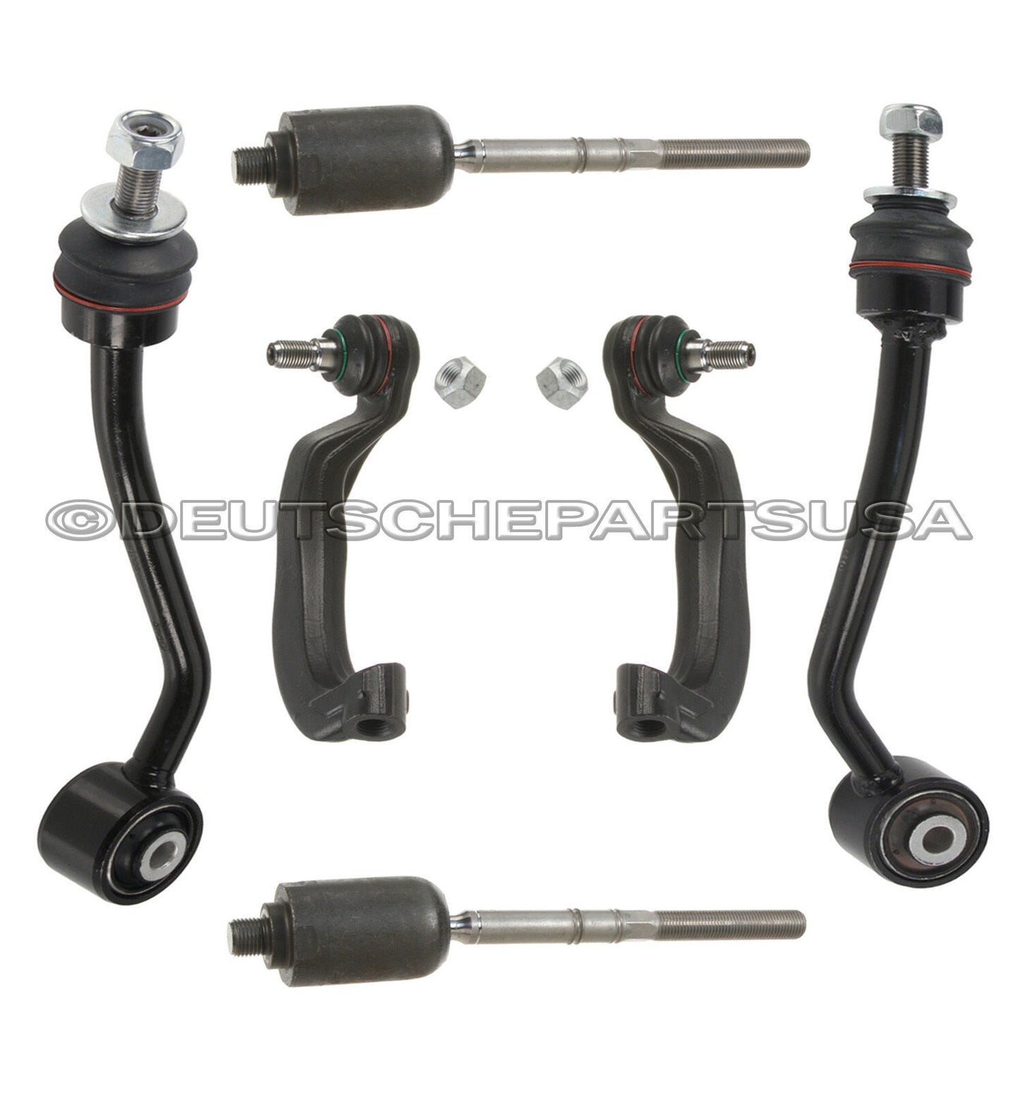 MERCEDES W220 4MATIC INNER OUTER STEERING TIE ROD RODS SWAY BAR LINK LINKS KIT 6