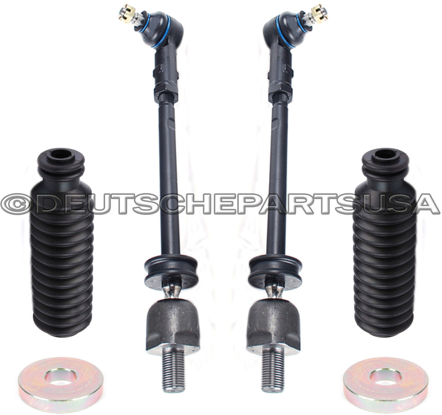 Porsche 911 912 912E 914 930 Turbo Tie Rod Kit 93034703101 + 93034719102 SET 6