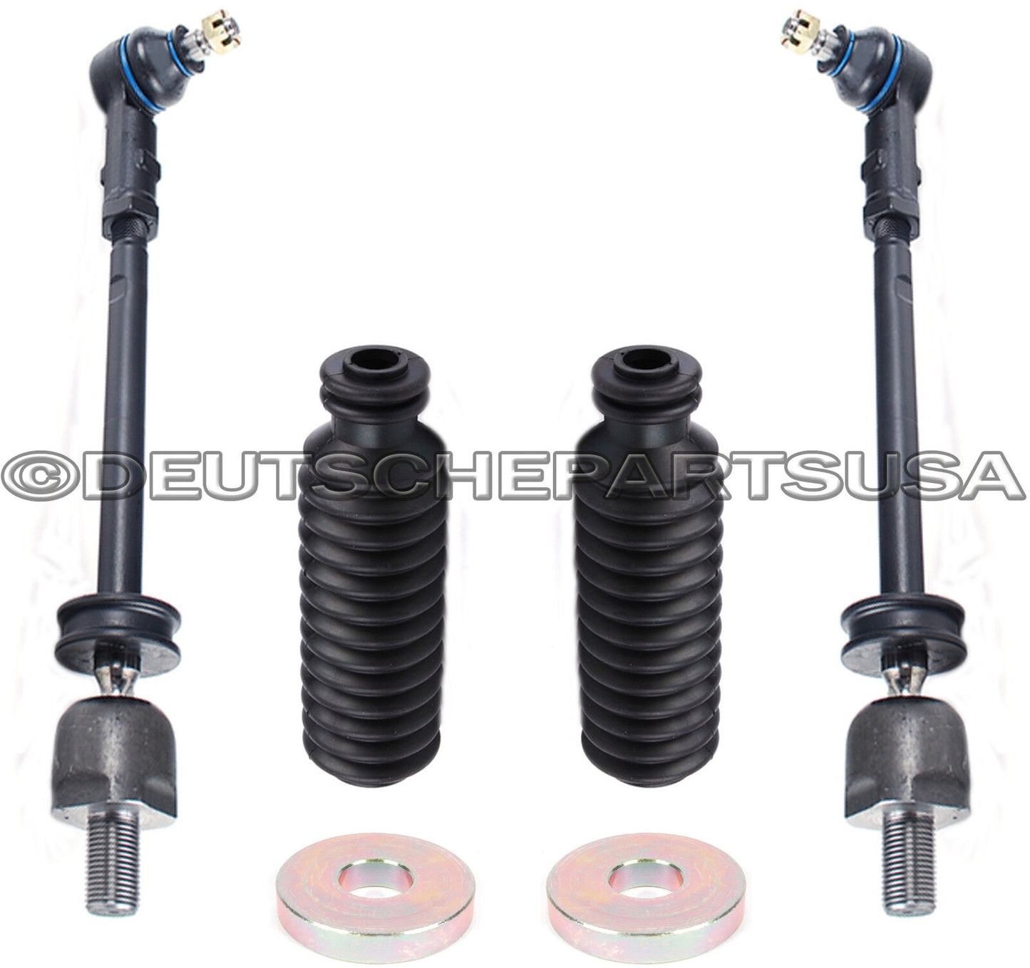 Porsche 911 912 930 Steering Coupling U-Joint Assembly + Turbo Tie Rod Kit Set 8
